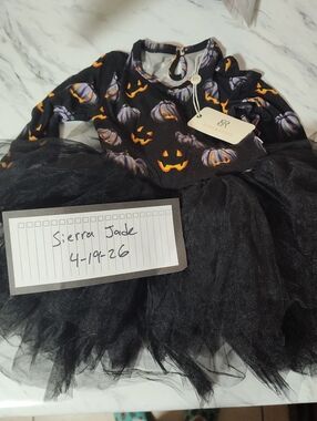 Halloween Pumpkin Kids Tutu Dress Bums And Roses 2T